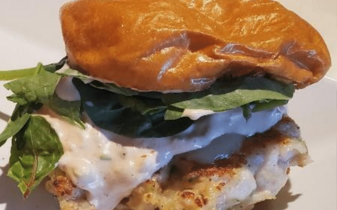 Cajun Shrimp Burgers with Spicy Remoulade